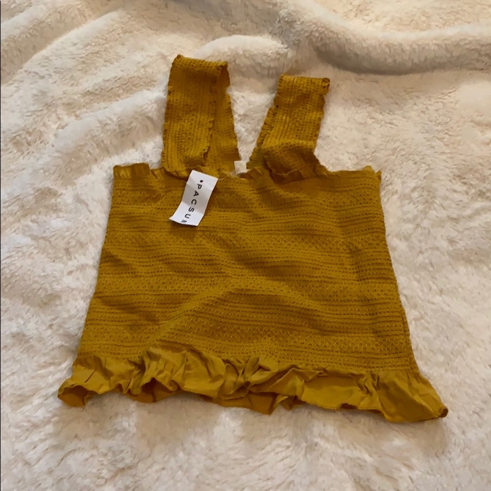 Mustard crop top!
